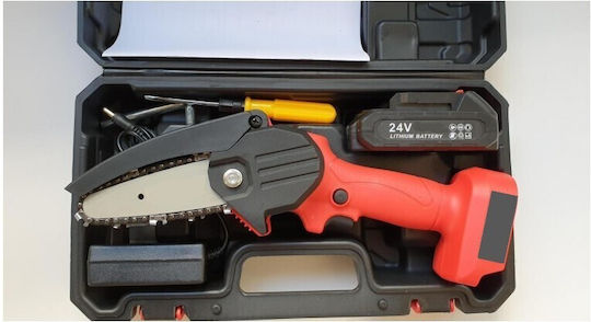 Pruning Battery Chainsaw Brushless 24V 0.810kg with Blade 13cm