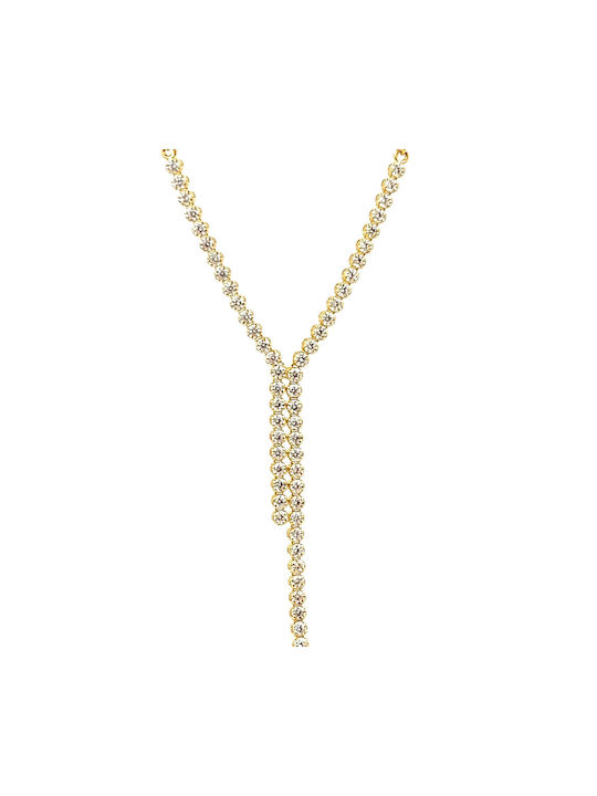 Gold press necklace Riviera 14K