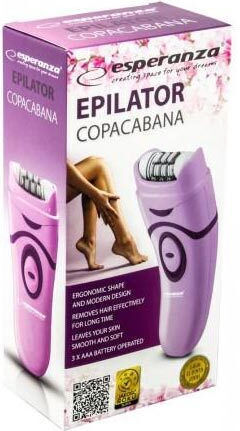 Esperanza Copacabana Αποτριχωτική Μηχανή Epilator για το Σώμα EBD002V