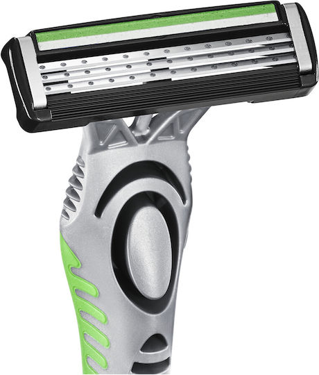 BIC Flex3 Sensitive Ξυραφάκια μιας Χρήσης με 3 Λεπίδες & Λιπαντική Ταινία για Ευαίσθητες Επιδερμίδες 3τμχ