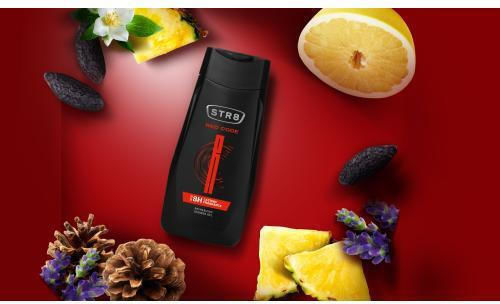 STR8 Gel De Duș Red Code Cu Miros Lemnos Pentru Bărbați 250ml