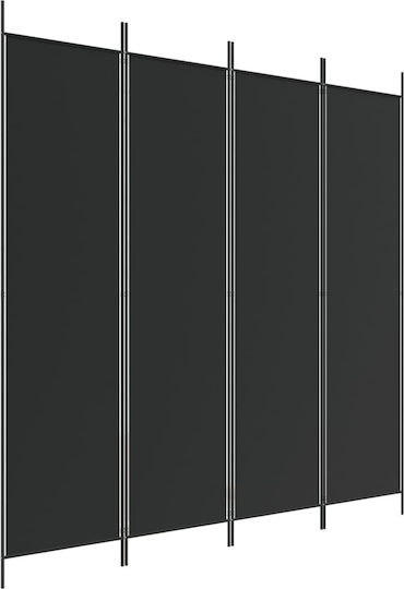 vidaXL Decorative Room Divider Fabric with 4 Panels 200x200cm