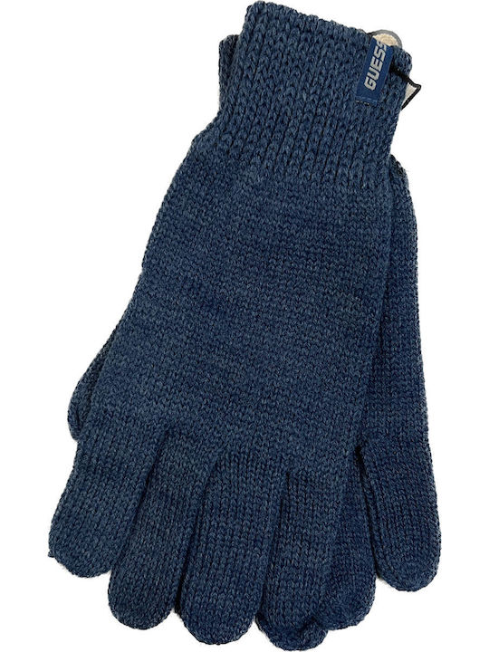 Guess Women's Knitted Gloves Blue