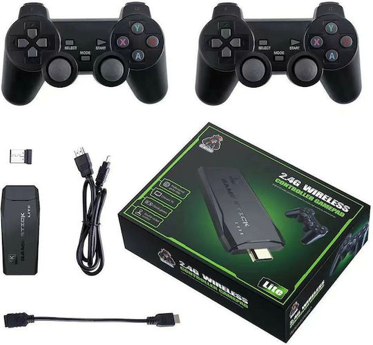 Wireless Controller Gamepad With 4k Ultra Hd Game Stick Ηλεκτρονική Παιδική Ρετρό Κονσόλα για 8+ ετών