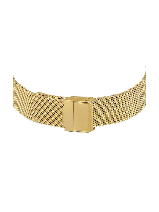 ETT Watch with Gold Metal Bracelet