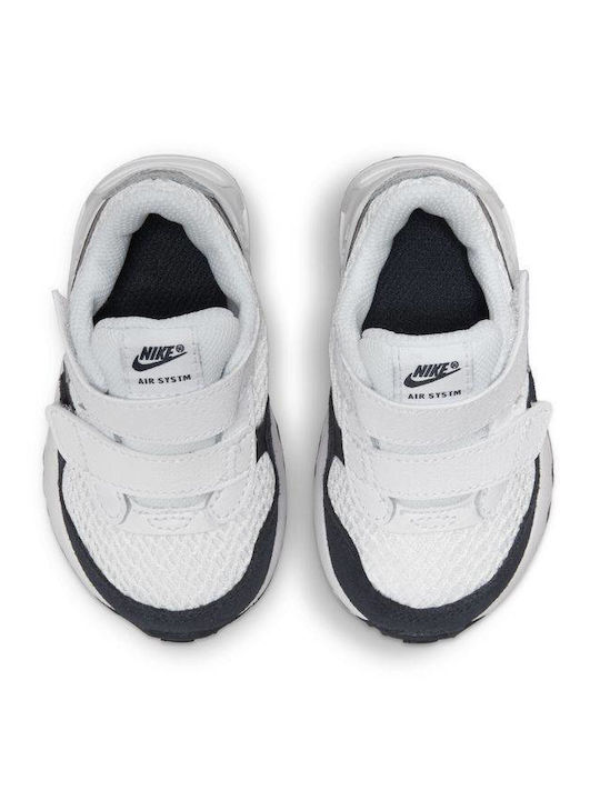 Air Max Systm Kids Sneakers with Scratch White / Navy / Silver