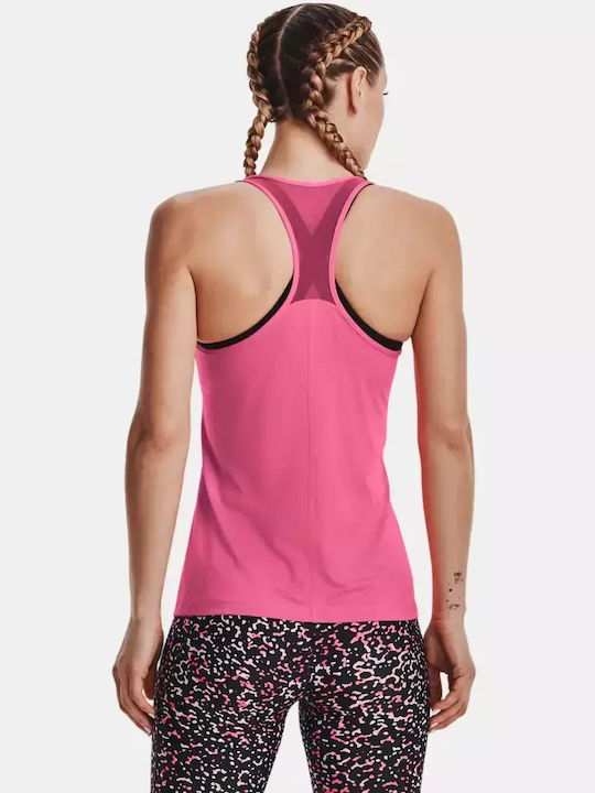 Under Armour HeatGear Racer Damen Sportlich Bluse Ärmellos Fuchsie