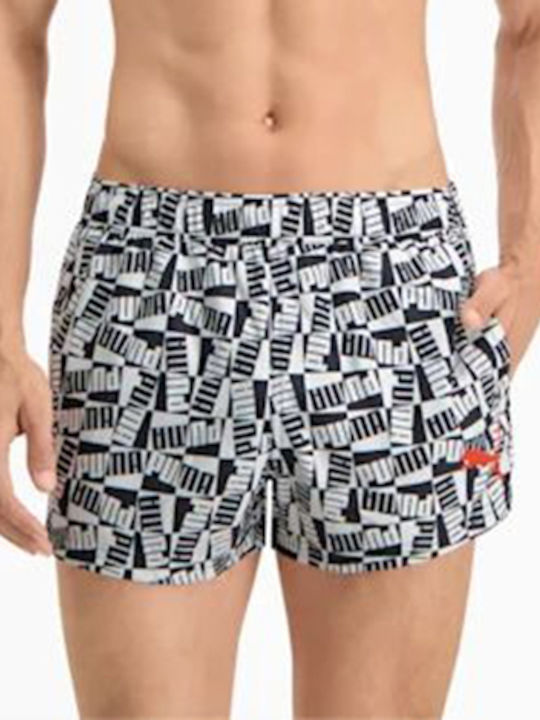 Men's Swimwear Shorts Black with Patterns