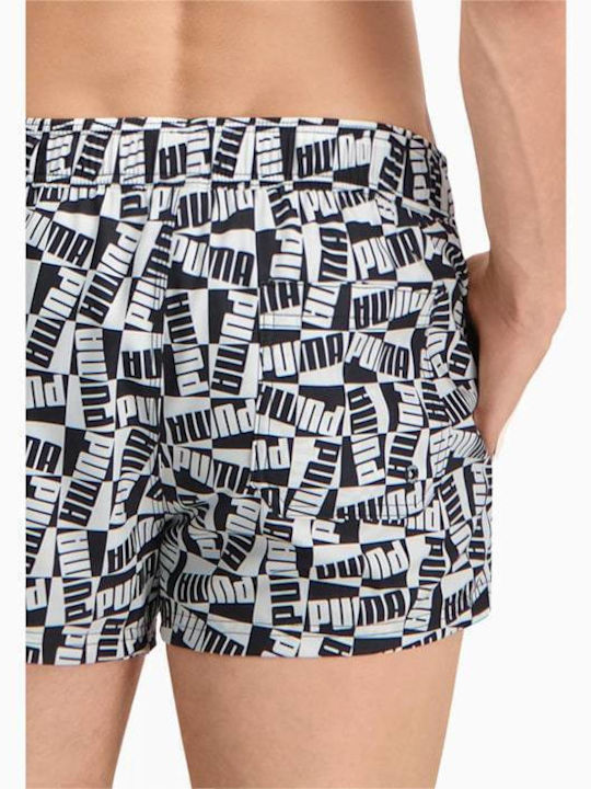 Men's Swimwear Shorts Black with Patterns