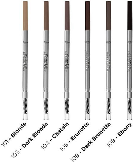 L'Oreal Paris Brow Artist Skinny Definer Pencil for Eyebrows 101 Blonde