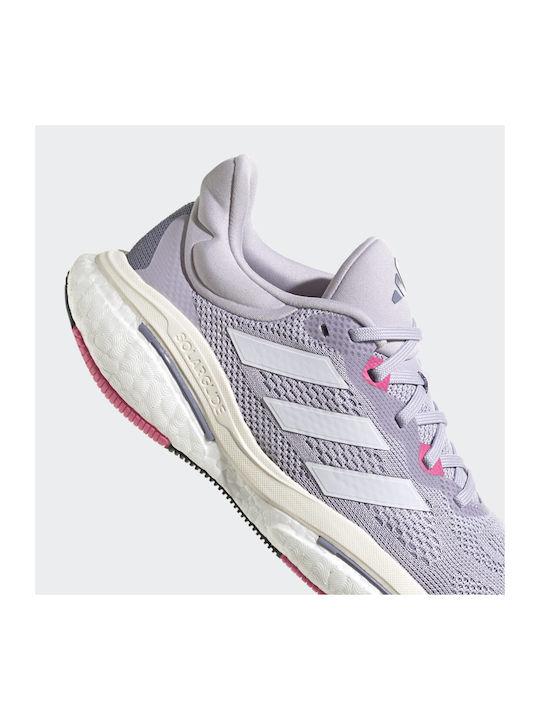 Solarglide 6 Damen Sportschuhe Laufen Silver Dawn / Cloud White / Pulse Magenta