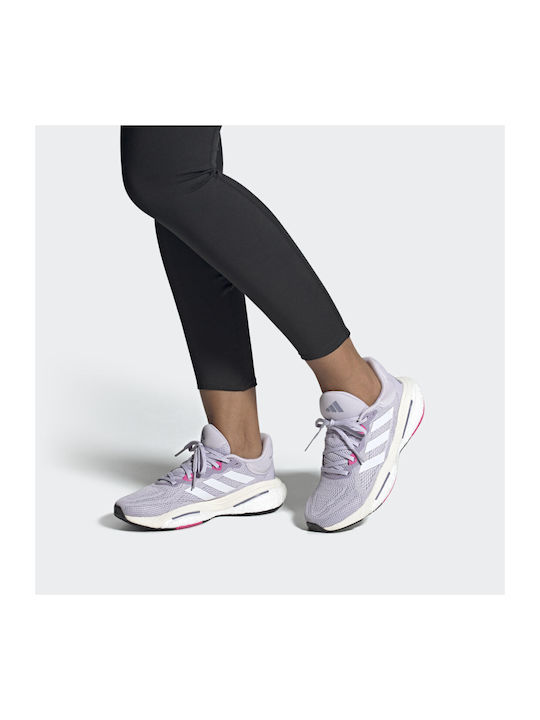 Solarglide 6 Damen Sportschuhe Laufen Silver Dawn / Cloud White / Pulse Magenta