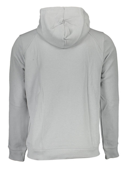 Calvin Klein Herren Sweatshirt mit Kapuze und Taschen Gray