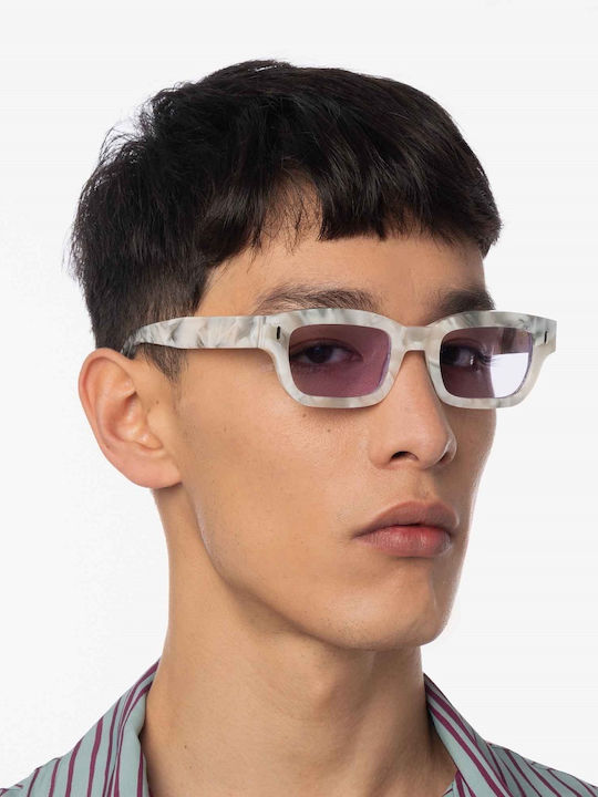 Gast Gate Unisex Sunglasses with Multicolour Plastic Frame and Light Blue Lens GAT03