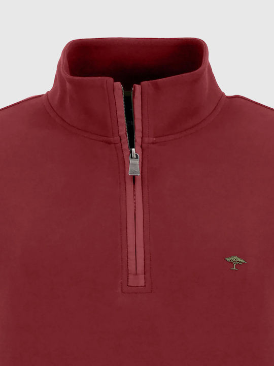 Fynch Hatton Pullover της σειράς Zip Troyer - 1213 1713 306 Winter Red