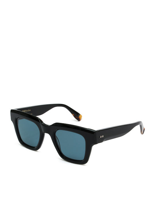 Gigi Barcelona Kant Unisex Sunglasses with Black Plastic Frame and Blue Polarized Lens 6745/1