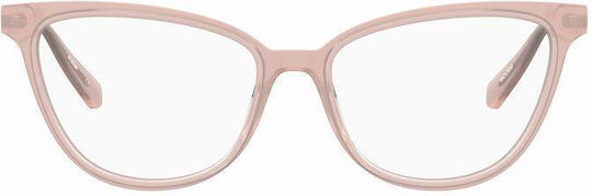 Moschino Eyeglass Frame Butterfly Pink MOL600 35J