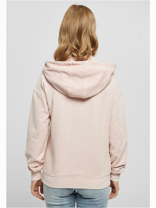 Urban Classics Women's Hooded Sweatshirt Pink