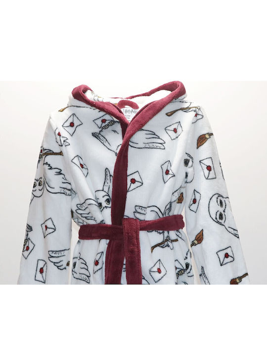 Warner Bros Kids' Robe Winter Fleece White