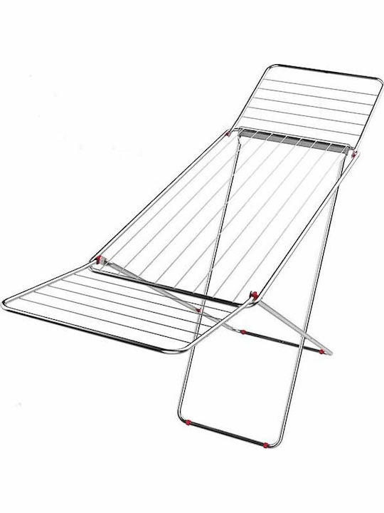 Cyclops Violet Folding Floor Clothes Drying Rack Metallic with Hanging Length 18m