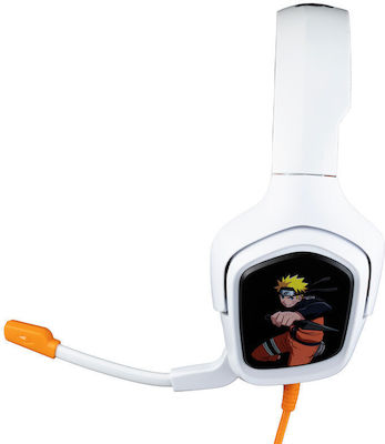 Konix Naruto Akatsuki Over Ear Gaming Headset με σύνδεση 3.5mm Λευκό