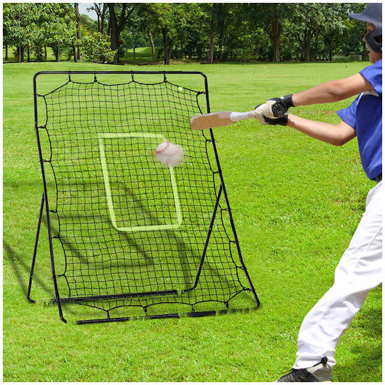 HomCom Ball-Rückholnetz für Fußballtraining 122x95x60cm Tor mit Ballrückprallnetz 122x95x172cm