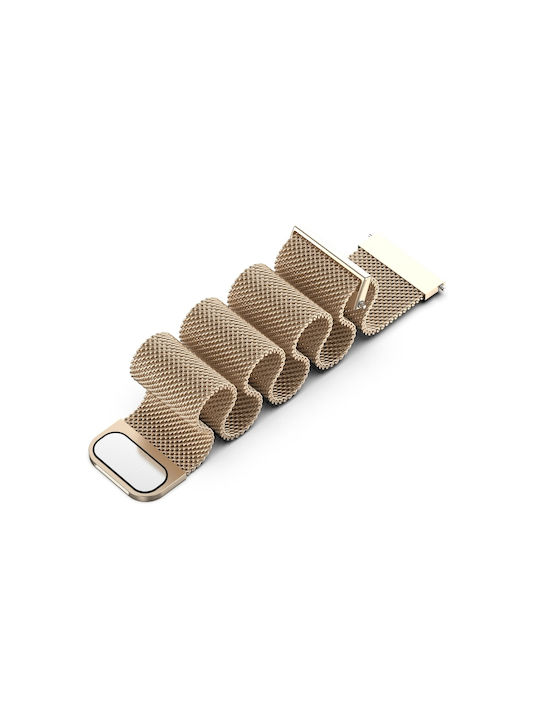 Milan Armband Rostfreier Stahl Champagne Gold (Huawei Watch GT2 / GT3 (42mm) / GT3 Pro (43mm))