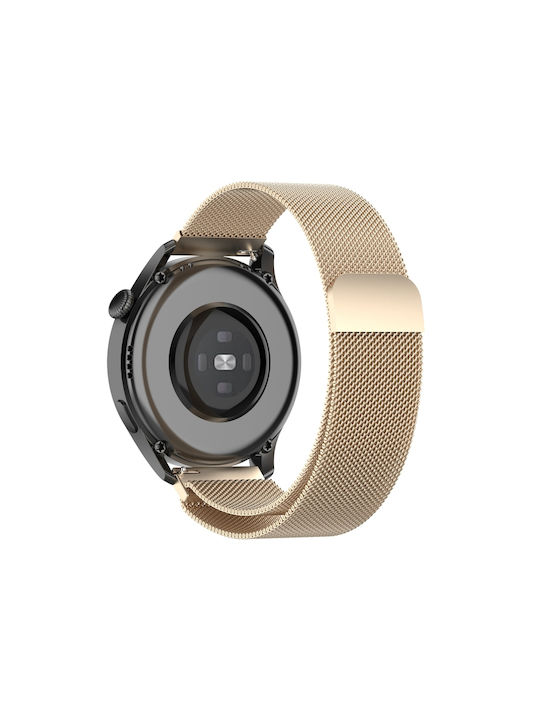 Milan Armband Rostfreier Stahl Champagne Gold (Huawei Watch GT2 / GT3 (42mm) / GT3 Pro (43mm))