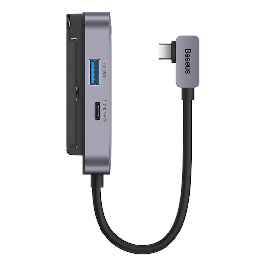 Baseus PadJoy Series USB-C Docking Station με HDMI 4K PD Γκρι