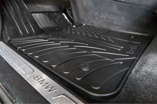 Gledring Set of Front and Rear Mats 4pcs Tray Type for Skoda Yeti 2013+ Black