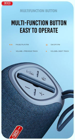 XO F38 Thor Ηχείο Bluetooth 5W με Ραδιόφωνο και Διάρκεια Μπαταρίας έως 2.5 ώρες Μαύρο