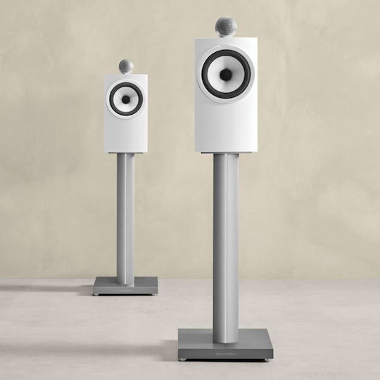 Bowers & Wilkins 705 S3 Pair of Hi-Fi Speakers Bookself 120W 2 No of Drivers W19.2xD29.7xH34.5cm. White