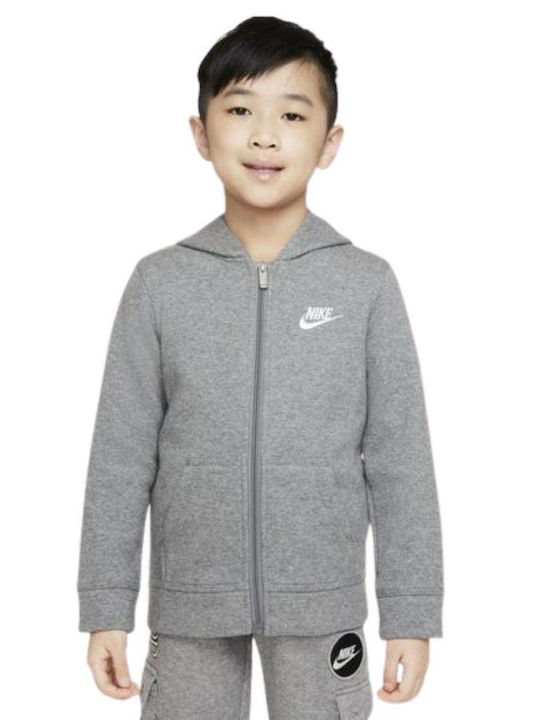 Nike Kids Sweatshirt Cardigan Gray