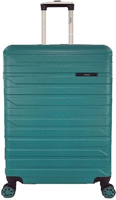 Rain Kabinenreisekoffer Hartschalen Petrol Blau mit 4 Räder Höhe 55cm