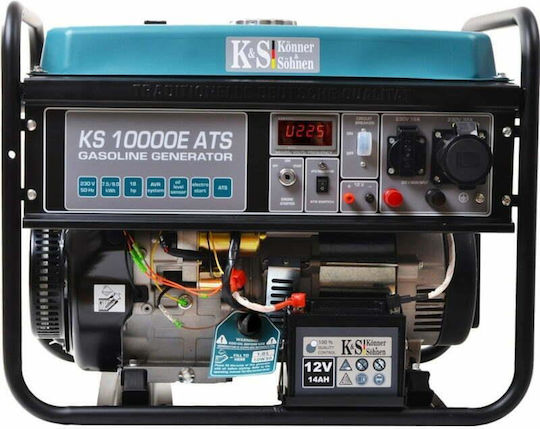 Könner & Söhnen KS10000E G LPG Γεννήτρια Βενζίνης/Υγραερίου Τετράχρονη με Χειροκίνητη - Ηλεκτρική Μίζα και Μέγιστη Ισχύ 10kVA