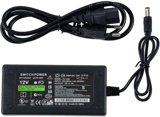 GloboStar LED-Streifen 12V Kaltweiß Licht 5m Typ COB mit Netzteil