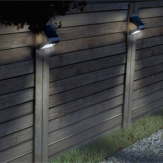 Goobay Montat pe perete Lampă Solară 1.5W 220lm Alb Natural 4000K cu Senzor de Mișcare IP65 14.45bucx9.6bucx7.9buccm