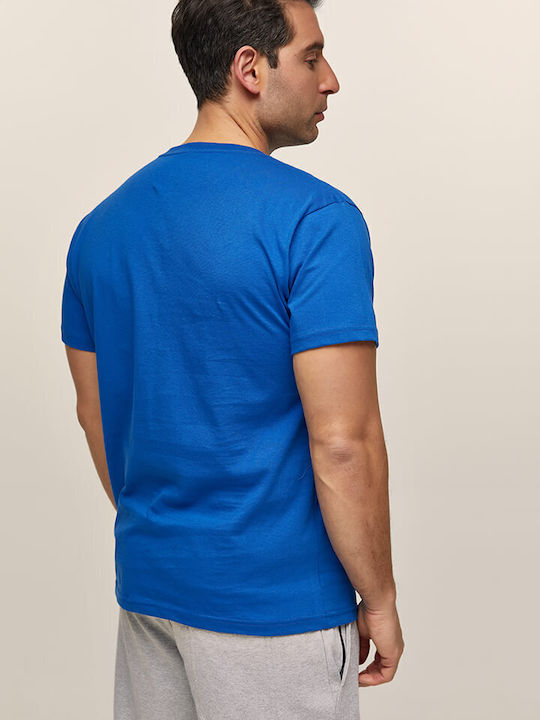 Bodymove Tricou pentru bărbați cu mâneci scurte Albastru