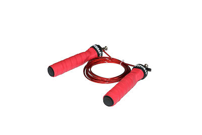 MegaFitness Wire / PVC Adjustable Jump Rope with Ball Bearings Red Premium 3m