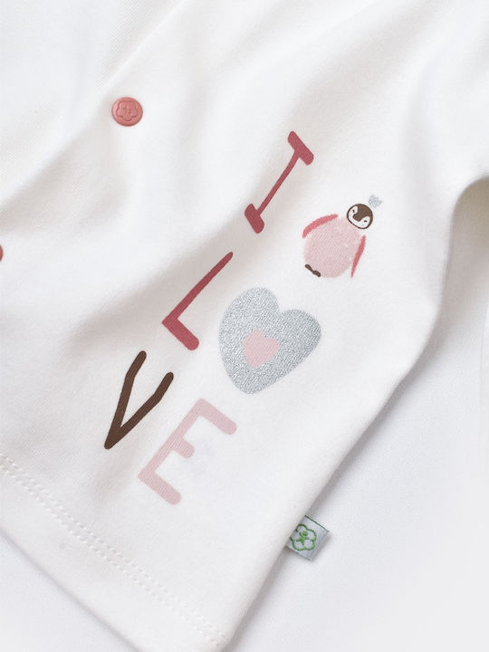 Kinder-Set mit Hose Winter 2Stück Weiß Little Love