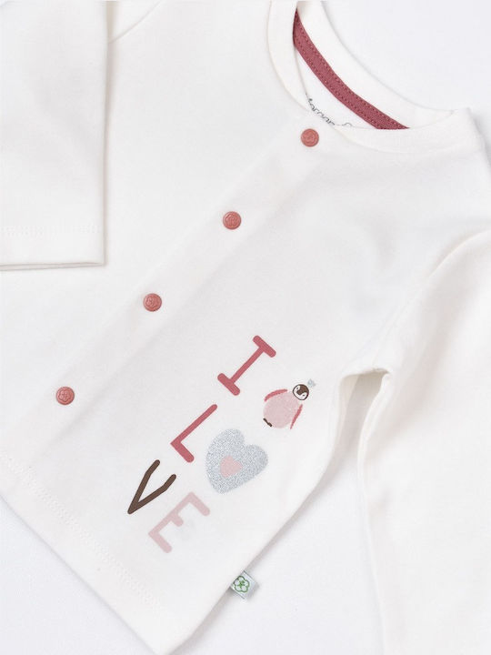 Kinder-Set mit Hose Winter 2Stück Weiß Little Love