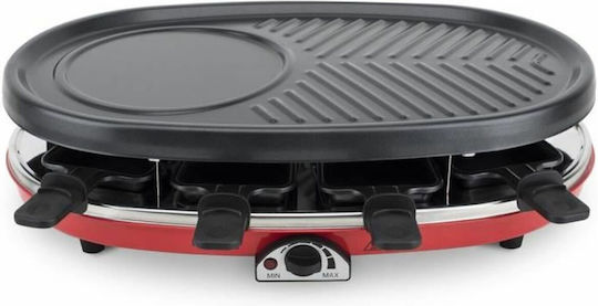 HKoenig Tabletop 1500W Electric Grill Raclette with Adjustable Thermostat 35.5cmx29.5cmcm