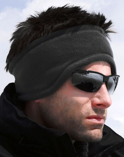 Unisex Fleece Stirnband in Schwarz Farbe