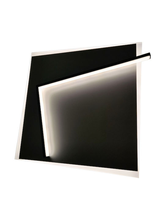 Avide ADO3S-MALA-2.4G Ceiling Mount Light 42cm Black with Integrated LED and Remote Control