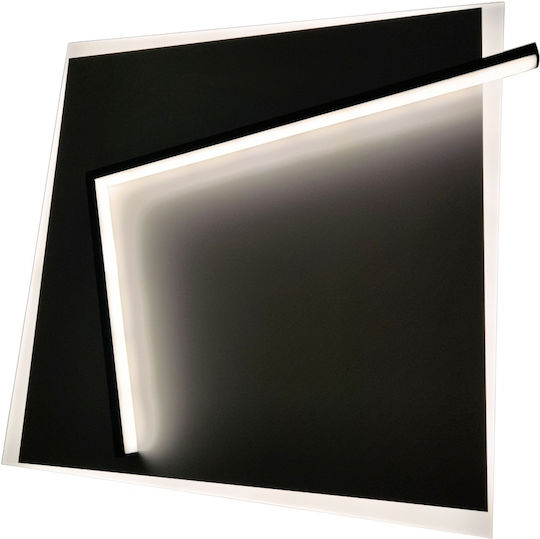 Avide ADO3S-MALA-2.4G Deckenleuchte 42cm Schwarz mit Integrierter LED und Fernbedienung
