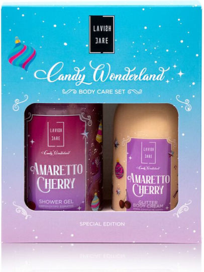 Lavish Care Jingle Cherry Rum Σετ Περιποίησης για Καθαρισμό Σώματος 3τμχ
