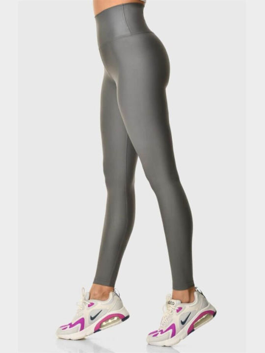 Superstacy Women's Long Training Legging High Waisted & Push Up Gray