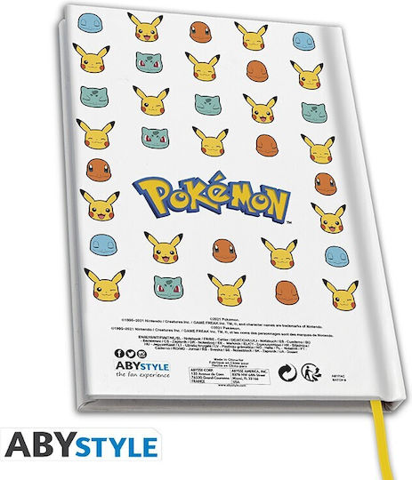 Abysse Pokemon Starters Notebook 180 Sheets A5 Multicolour