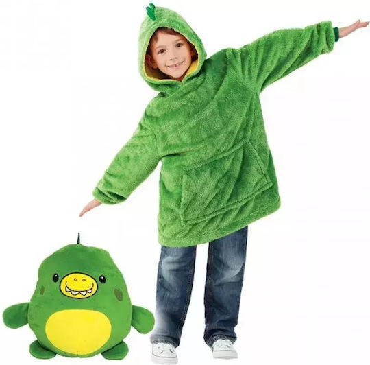 Dinozaur de pluș Huggle Pets Dinozaur - Verde pentru 3+ Ani