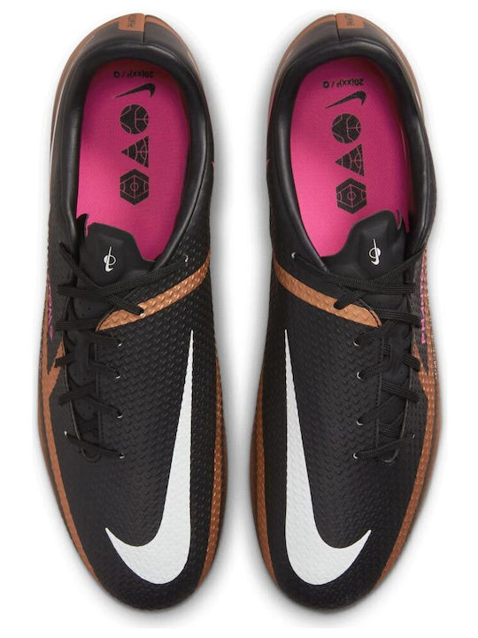 Nike Phantom GT2 Academy Pantofi de Fotbal cu crampoane Cupru Metalic / Negru